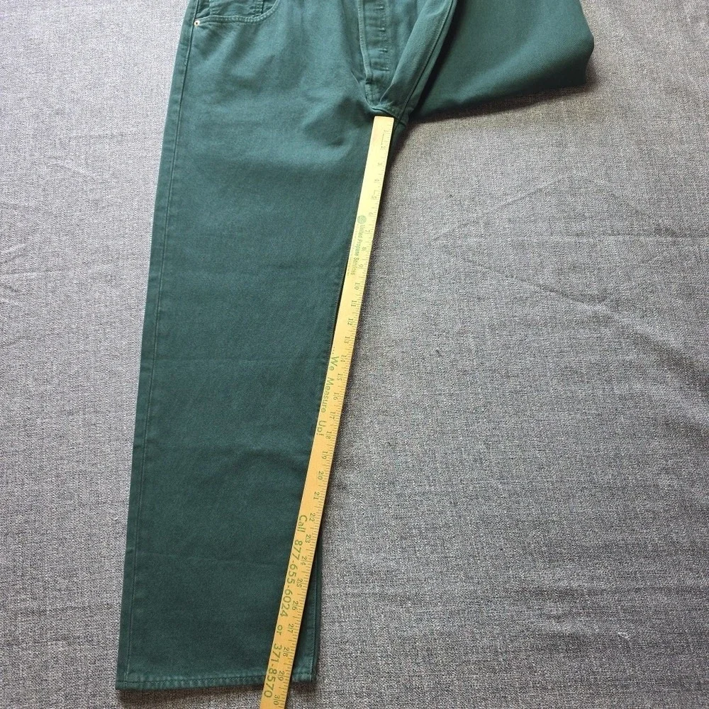 Levis 501 Original Fit Jeans Green 40x30 Straight Leg Button Fly Mens NWT
